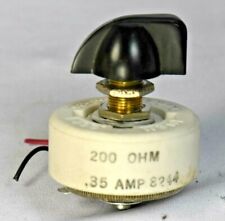 Usado,  Resistor de reostato Memcor 200 ohms, 25 Watt, 0,35 Amp, + botão, controle de velocidade do ventilador comprar usado  Enviando para Brazil