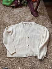 Knitted beige cardigan for sale  HYDE