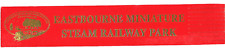 Marcador de livros de couro Eastbourne miniatura ferrovia a vapor E.M.S.R. Presente Adventure Park comprar usado  Enviando para Brazil
