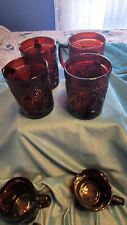 Red cut glass for sale  Council Bluffs