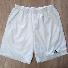 Shorts masculino grande Adidas branco futebol equipe fubtol Climacool listra branca 31x9" comprar usado  Enviando para Brazil