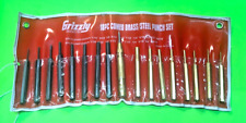 Grizzly 18 pc Brass & Steel Punch Set w/ Automatic Center Punch (RELOADING) for sale  Shipping to South Africa