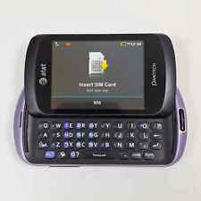 Teléfono deslizable con teclado negro/púrpura Pantech Swift P6020 (AT&T) segunda mano  Embacar hacia Argentina