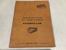 1966 Berco Caterpillar Tratores Peças de Reposição Livro Catálogo comprar usado  Enviando para Brazil