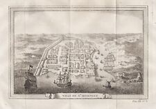 Usado, Santo Domingo Domenicana Republic Hispaniola Island Incisione Engraving 1750 comprar usado  Enviando para Brazil