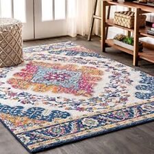 blue bohemian area rug for sale  Brooklyn