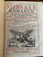 Missale romanum sumtibus usato  Roma
