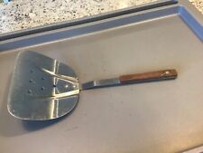 Vintage Warco Slotted Wide Blade Spatula Turner Flipper Wood Handle ADVERTISING, used for sale  Shipping to South Africa