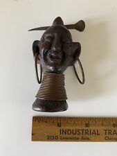 Cabeça de madeira esculpida em Blackamoor africana Martha Sleeper, detalhes em metal, estilo Elzac comprar usado  Enviando para Brazil