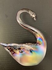 Heron glass iridescent for sale  READING