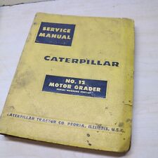 CAT Caterpillar No 12E Motoniveladora Loja Serviço Manual de Reparo Série 99E comprar usado  Enviando para Brazil