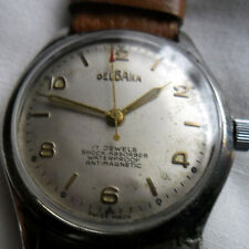 zegarek mechaniczny,kolekcjonerski DELBANA 33,5 mm the 50s swiss made 17 jewels na sprzedaż  PL