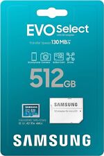 Samsung EVO Select + Adaptador 512 GB Clase 10 Micro SD SDHC SDXC Totalmente Nuevo Sellado segunda mano  Embacar hacia Argentina