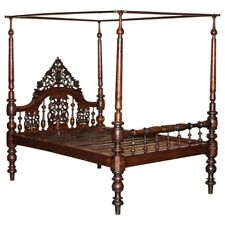 Used, ANTIQUE 18TH CENTURY HEAVILY CARVED FOUR POSTER BED SUBLIME DETAIL MUST SEE for sale  Shipping to South Africa