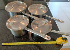Fissler 18/10 stainless steel pans, set of 4, used for sale  Shipping to South Africa
