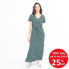 Used, Seasalt Maxi Dress Green Floral Chy Ryn Cotton Blend Short Sleeve Drawstring for sale  Shipping to South Africa