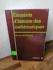 Elementos de historia de las matemáticas Bourbaki Nicolas 1995 Masson segunda mano  Embacar hacia Argentina