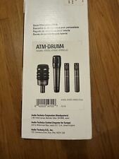 Paquete de micrófonos de batería Audio Technical ATM-DRUM4, usado segunda mano  Embacar hacia Argentina