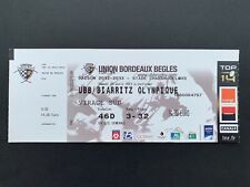 Ticket match Rugby BORDEAUX BEGLES UBB / BIARRITZ OLYMPIQUE BO Billet TOP 14  d'occasion  Fontaine-lès-Dijon