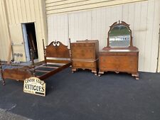3 piece wood bedroom set for sale  Mount Holly