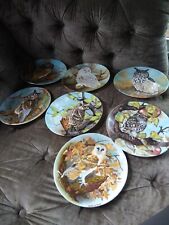 coalport owl plates for sale  SUTTON COLDFIELD