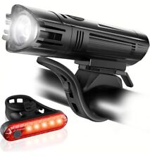 Ascher Ultra Bright USB Rechargeable Bike Light Set, Powerful Bicycle Front Head for sale  Shipping to South Africa
