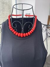 Chunky red bead for sale  BRIGHTON