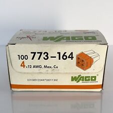 Conectores de caixa de junção Wago Wall-Nuts 4 pinos PushWire 100 PK 773-164 4x12AWG novo comprar usado  Enviando para Brazil