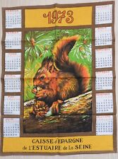 Torchon calendrier 1973 d'occasion  Yvetot