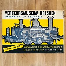 oryginalny plakat NRD Muzeum Transportu Drezno Reklama 1958 Kotter & Jüttner na sprzedaż  Wysyłka do Poland