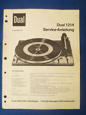 Dual 1214 turntable for sale  Canada