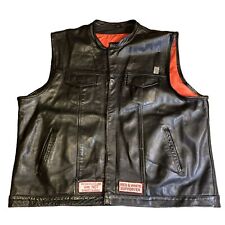 Usado, USA Bikers Dream Apparel Cuero Motocicleta Chaleco Talla 34 Hells Angels Parches de alfiler segunda mano  Embacar hacia Argentina