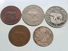 Lot monnaies liberia d'occasion  Bruay-sur-l'Escaut