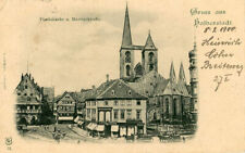 Używany, AK Halberstadt, targ rybny i kościół Martyniki, biegł 1900 na sprzedaż  Wysyłka do Poland
