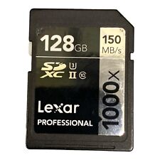 Tarjeta de memoria Lexar Professional 128 GB 1000x 150 MB/s SDXC SD 4K UHS-II U3 CLASE 10 segunda mano  Embacar hacia Argentina