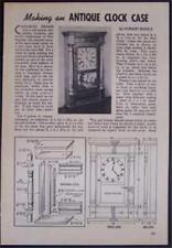 Estuche de reloj Chauncey Jerome 1820 1949 cómo construir planos segunda mano  Embacar hacia Argentina