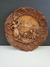 wood carved detailed plate for sale  Sahuarita