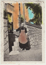 Original Vintage 1930s lady with apron, hand-colored SNASPSHOT for sale  Shipping to South Africa