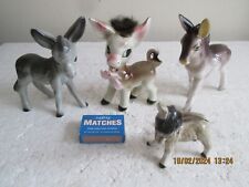 Vintage donkey figurines for sale  POOLE