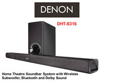 Barra de som DENON DHT-S316 + subwoofer sem fio + Bluetooth + HDMI ARC, usado comprar usado  Enviando para Brazil