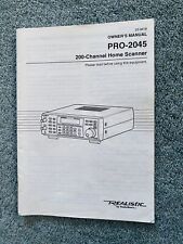 Realistic owner manual for sale  PLYMOUTH
