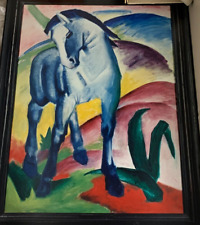Blaue pferd fotoabzug gebraucht kaufen  Herrsching a.Ammersee