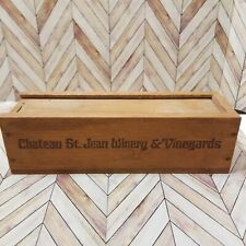 Caixa de vinho vintage de madeira Chateau St. Jean vinícola e vinhedos comprar usado  Enviando para Brazil