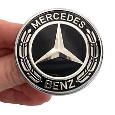 Emblema de capucha delantera estrella negra para Mercedes insignia corona de laurel clase GL GLC GLE segunda mano  Embacar hacia Mexico