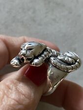 Sterling silver panther usato  Torino