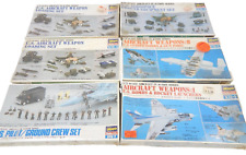 Juego de 6 kits de accesorios para modelos de aviones Hasegawa 1/72 armas tripulaciones de tierra más segunda mano  Embacar hacia Argentina