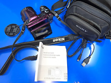 Usado, Câmera Nikon COOLPIX L830 16.0MP 34x zoom ameixa com bolsa roxa excelente estado comprar usado  Enviando para Brazil