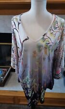 PONCHO FLORAL MULTICOLOR LILY BY FIRMIANA 2XL segunda mano  Embacar hacia Argentina