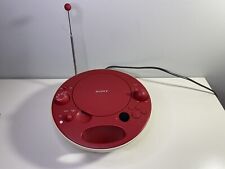 Usado, CD player portátil Sony ZS-E5 VERMELHO AM/FM rádio MP3 AUX estéreo Y2K Boombox funciona comprar usado  Enviando para Brazil