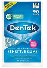 DenTek - Púas de hilo dental sensibles a la limpieza cómoda - Fresco como nuevo - 90 por paquete segunda mano  Embacar hacia Argentina